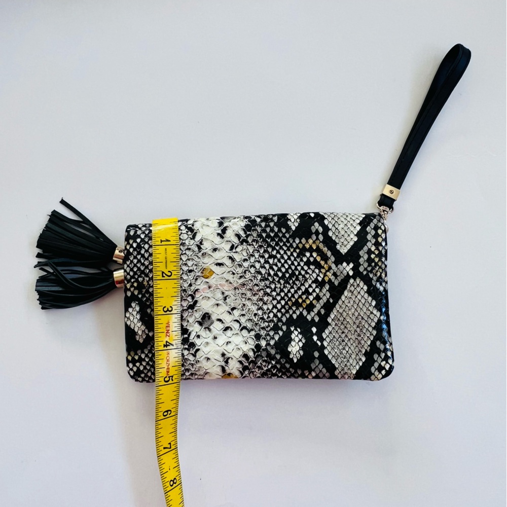 Henry Bendel NY snakeskin wristlet clutch bag - Picture 3 of 14